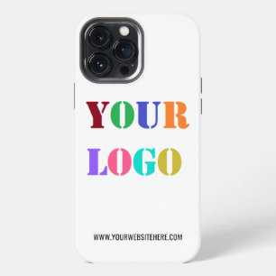 Custom Company Logo and Text Business iPhone Case