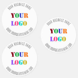 Custom Company Logo and Text Business Labels