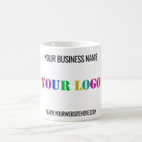 Custom Company Logo and Text Business Mug