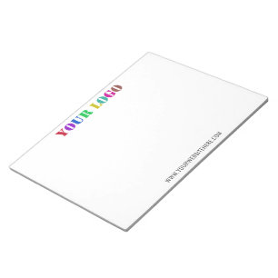 Custom Company Logo and Text Business Notepad