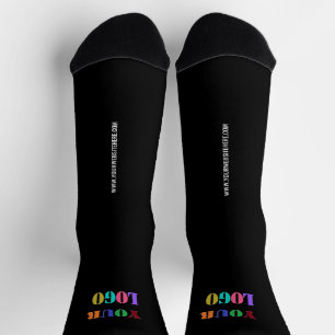 Custom Company Logo and Text Business Socks