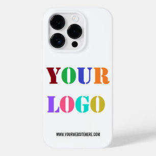 Custom Company Logo and Text iPhone Case Template