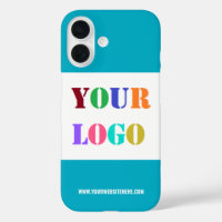 Custom Company Logo and Text iPhone Case Template