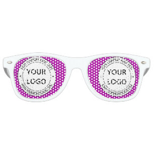 Custom Company Logo and Text Party Sunglasses Gift