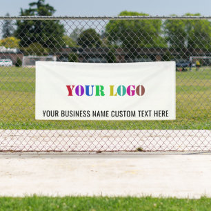 Custom Company Logo and Text Promotional Banner