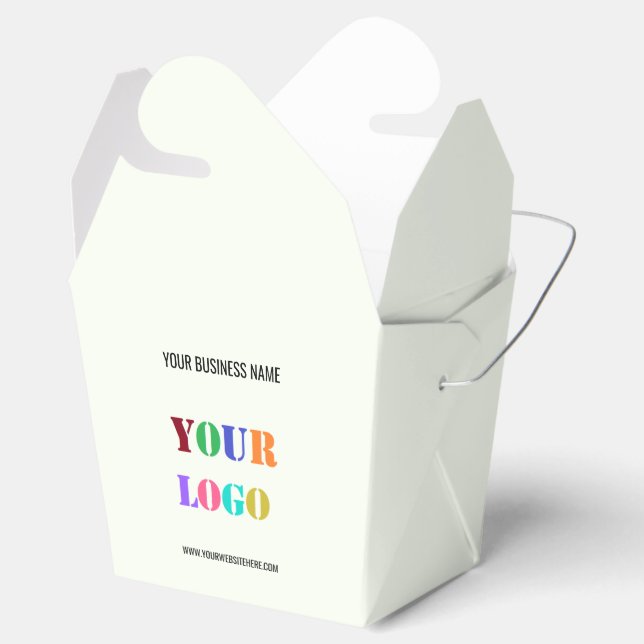Custom Company Logo and Text Promotional Favour Bo Box (Opened)