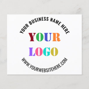 Custom Company Logo and Text Promotional Flyer