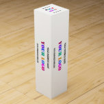Custom Company Logo and Text Promotional Gift Box<br><div class="desc">Custom Font and Colours - Gift Boxes with Your Logo Name Website Promotional Personalised Company Office Promotion Business or Personal Customisable Colours and Text Modern Gift Box Gift - Add Your Logo - Image - Photo / Name - Company / Website or E-mail or Phone - Contact Information / Address...</div>