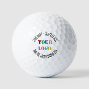 Custom Company Logo and Text Stamps Golf Balls