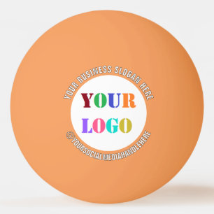 Custom Company Logo and Text Your Ping Pong Ball