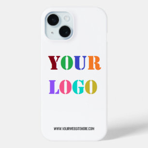 Custom Company Logo and Website iPhone Case