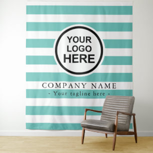 Custom Company Logo Backdrop For Events Tapestry