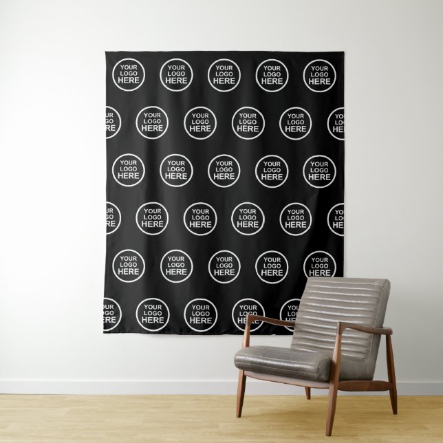Custom Company Logo Backdrop For Events Tapestry (In Situ)