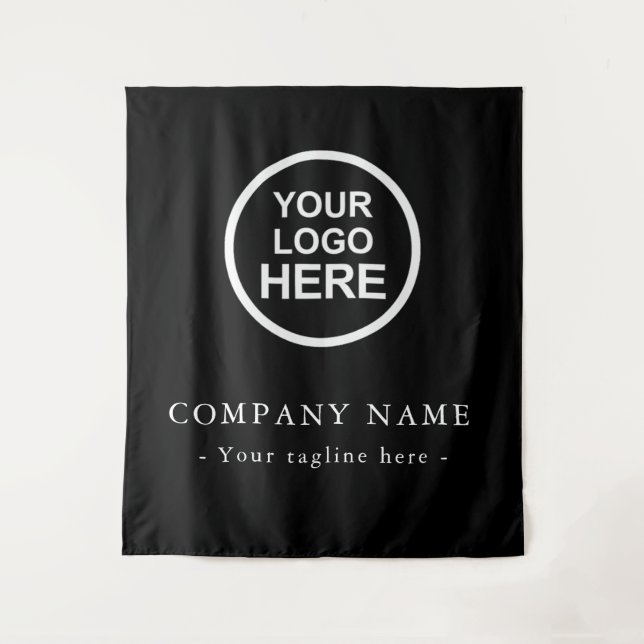 Custom Company Logo Backdrop For Events Tapestry (Front)