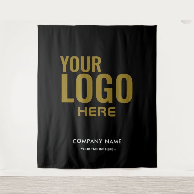 Custom Company Logo Backdrop For Events Tapestry (Front)