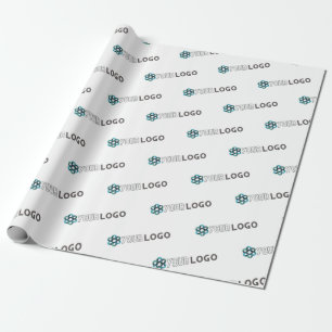 Custom company logo branded business gifts wrapping paper