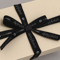 Custom company logo branded gifts Christmas black