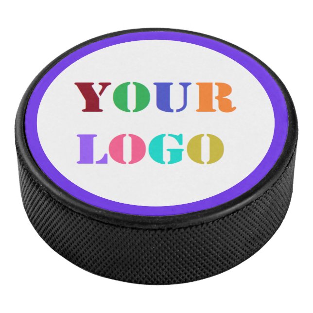 Custom Company Logo Branded Hockey Puck Example (3/4)