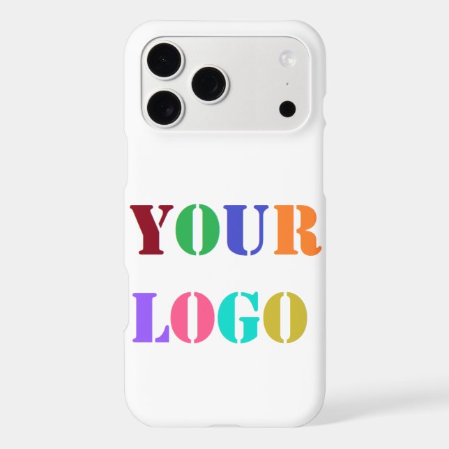 Custom Company Logo Branded iPhone Case Example (Back)