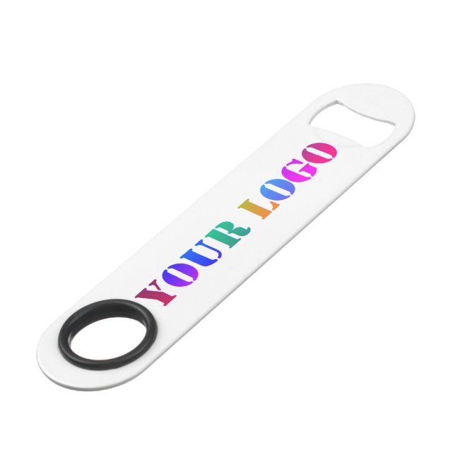 Custom Company Logo Business Bar Key Template (Front Angled)