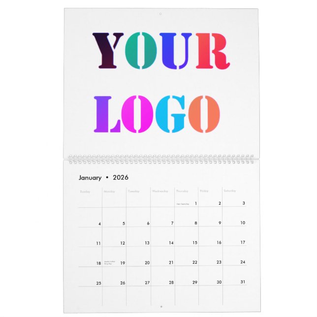 Custom Company Logo Business Calendar Example (Jan 2026)