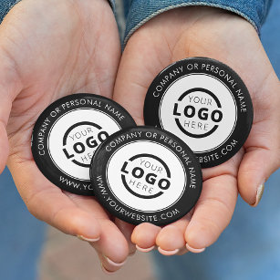 Custom Company Logo Business Corporate Branded 6 Cm Round Badge