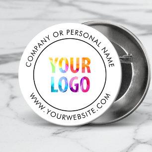Custom Company Logo Business Corporate Branded 6 Cm Round Badge