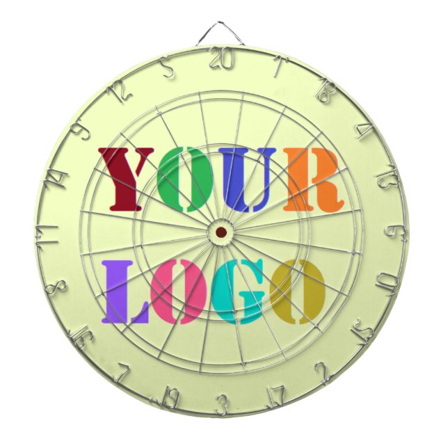Custom Company Logo Business Dart Board Template (Front)