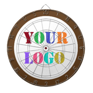Custom Company Logo Business Dart Board Template