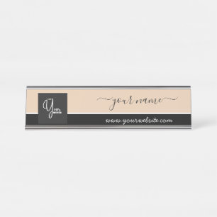 Custom Company Logo Business  Desk Name Plate