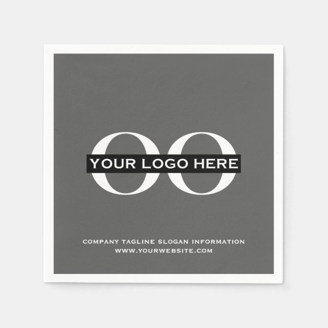 Custom Company Logo Business Event Party Supplies Napkin (Front)
