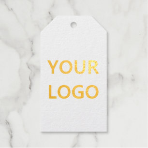 Custom Company Logo Business Foil Gift Tags