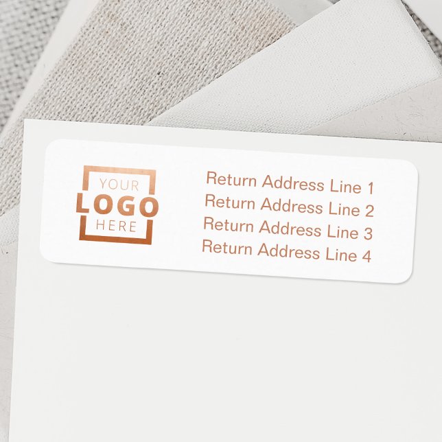 Custom Company Logo Business Label Return Address Label (Creator Uploaded)