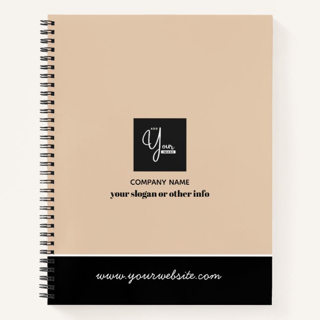 Custom Company Logo Business Notebook (Front)