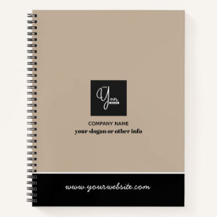 Custom Company Logo Business Notebook