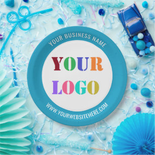 Custom Company Logo Business Party Paper Plates