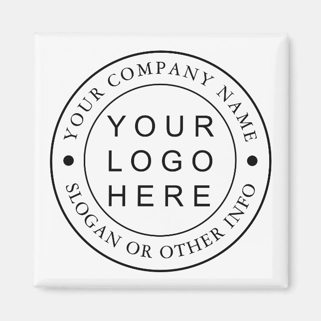 Custom Company Logo Business Promotional Magnet (Front)