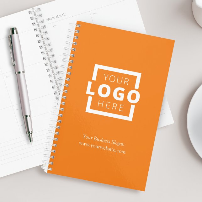 Custom Company Logo Business Promotional Orange Planner (Creator Uploaded)