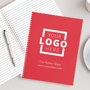 Custom Company Logo Business Promotional Red Notebook