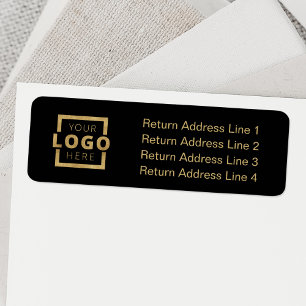 Custom Company Logo Business Return Address Label