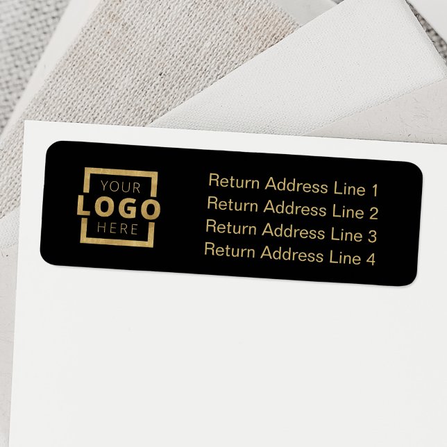 Custom Company Logo Business Return Address Label (Creator Uploaded)