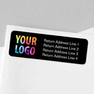 Custom Company Logo Business Return Address Labels