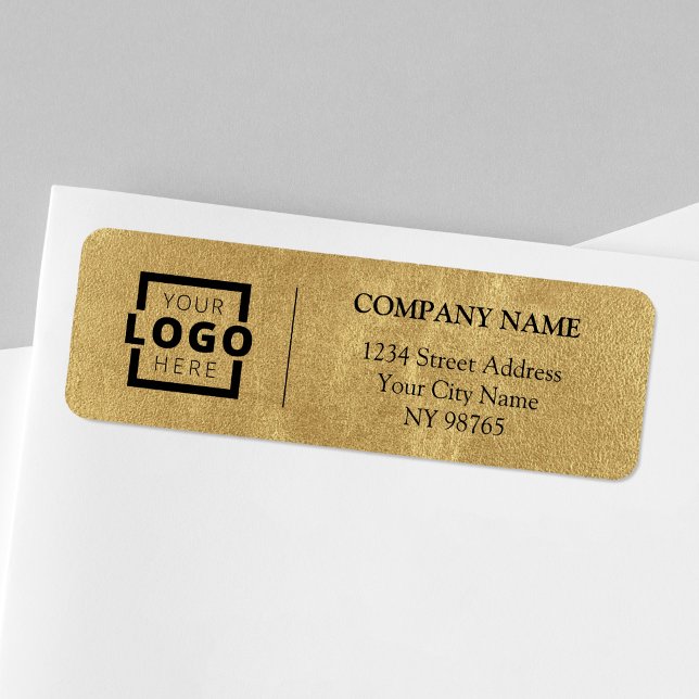 Custom Company Logo Business Return Address Labels (Creator Uploaded)