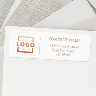 Custom Company Logo Business Return Address Labels