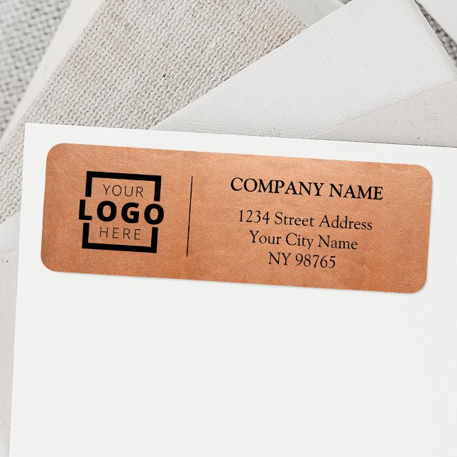 Custom Company Logo Business Return Address Labels (Creator Uploaded)