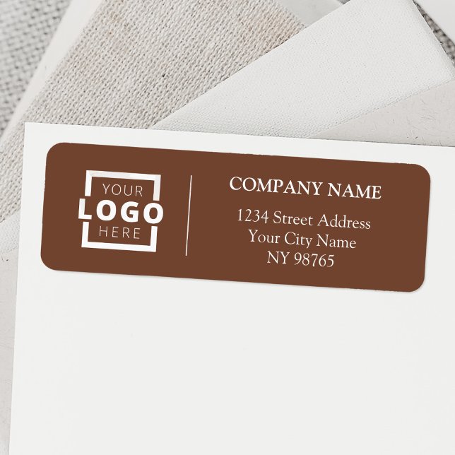 Custom Company Logo Business Return Address Labels (Creator Uploaded)