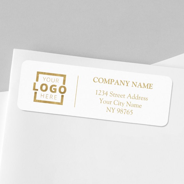 Custom Company Logo Business Return Address Labels (Creator Uploaded)