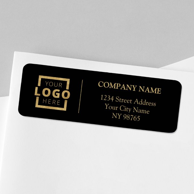 Custom Company Logo Business Return Address Labels (Creator Uploaded)