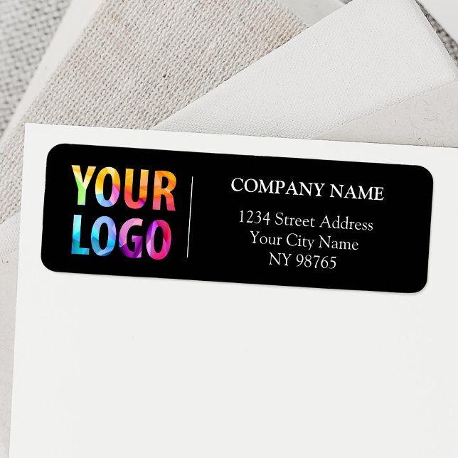 Custom Company Logo Business Return Address Labels (Creator Uploaded)