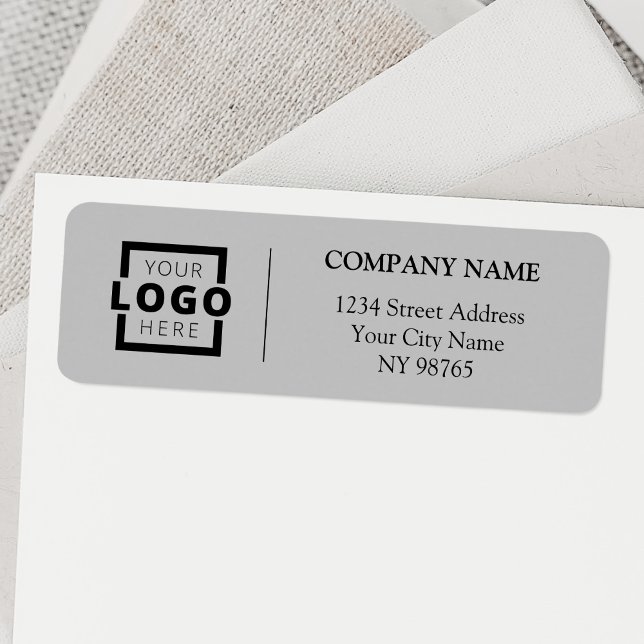 Custom Company Logo Business Return Address Labels (Creator Uploaded)